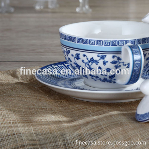 Elegant New Bone China Ceramic Chinese Porcelain Tea set Made in China